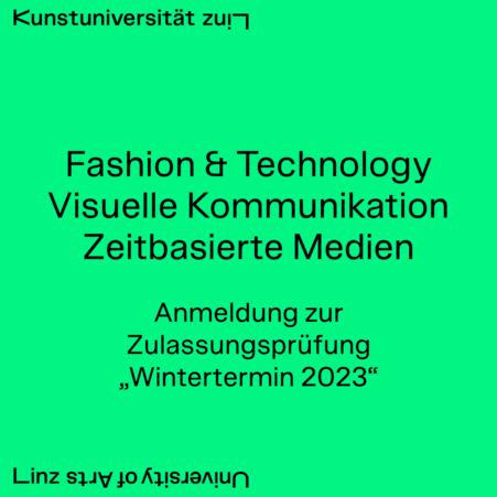 Anmeldung zur Zulassungsprüfung „Wintertermin 2023“