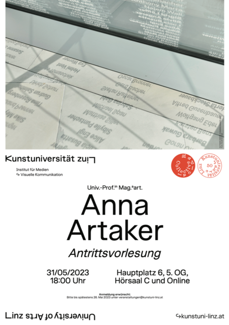 Antrittsvorlesung Anna Artaker